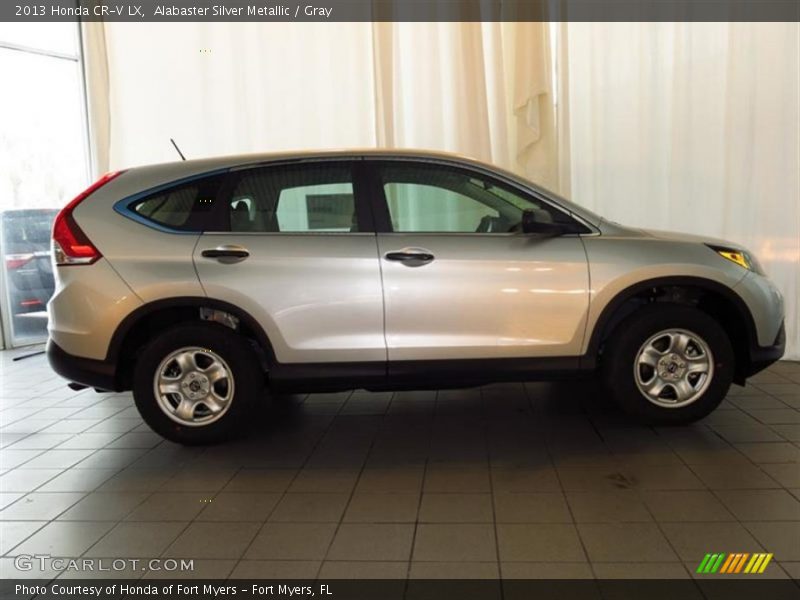 Alabaster Silver Metallic / Gray 2013 Honda CR-V LX