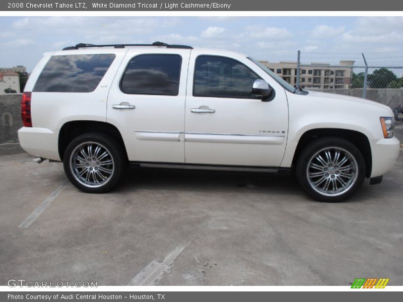 White Diamond Tricoat / Light Cashmere/Ebony 2008 Chevrolet Tahoe LTZ