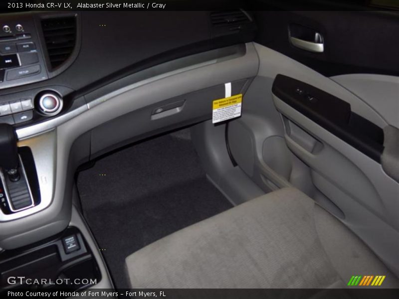 Alabaster Silver Metallic / Gray 2013 Honda CR-V LX