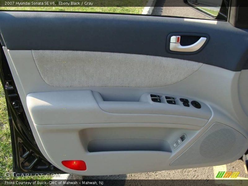 Ebony Black / Gray 2007 Hyundai Sonata SE V6