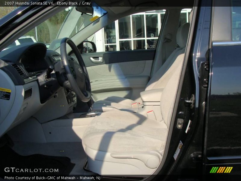 Ebony Black / Gray 2007 Hyundai Sonata SE V6