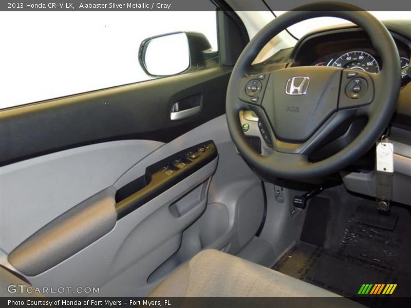 Alabaster Silver Metallic / Gray 2013 Honda CR-V LX