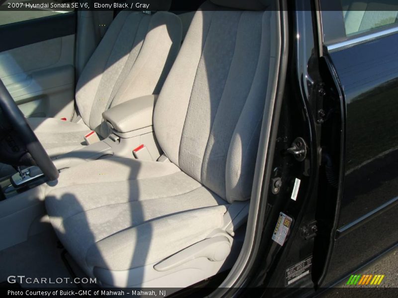 Ebony Black / Gray 2007 Hyundai Sonata SE V6
