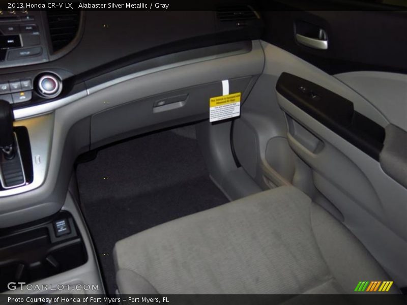Alabaster Silver Metallic / Gray 2013 Honda CR-V LX