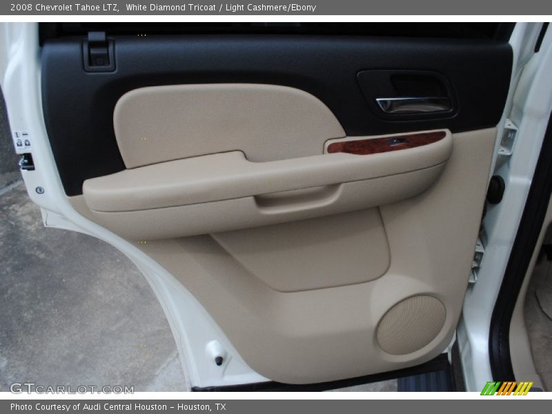 White Diamond Tricoat / Light Cashmere/Ebony 2008 Chevrolet Tahoe LTZ