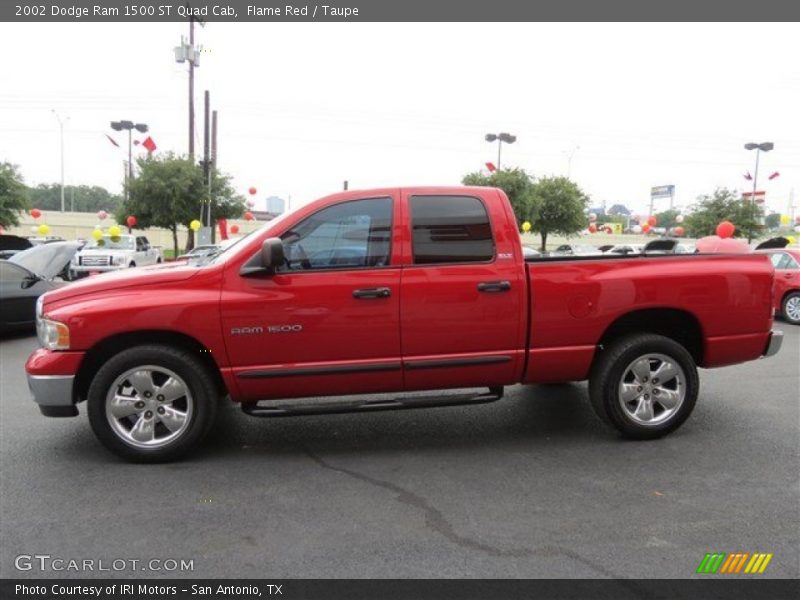 Flame Red / Taupe 2002 Dodge Ram 1500 ST Quad Cab