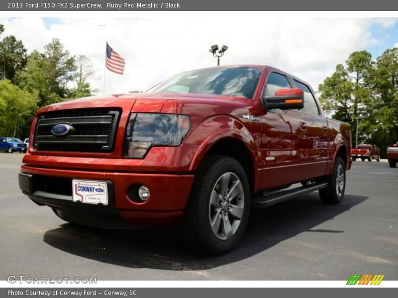 Ruby Red Metallic / Black 2013 Ford F150 FX2 SuperCrew