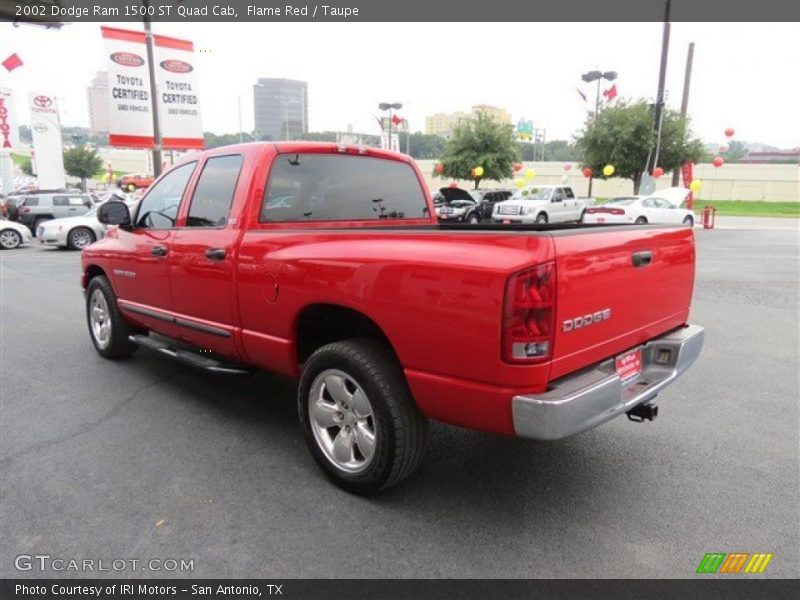 Flame Red / Taupe 2002 Dodge Ram 1500 ST Quad Cab