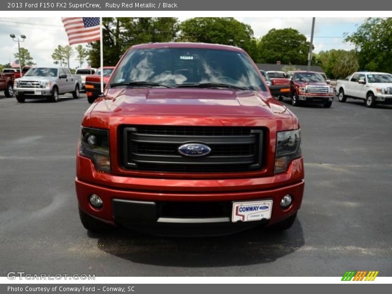 Ruby Red Metallic / Black 2013 Ford F150 FX2 SuperCrew