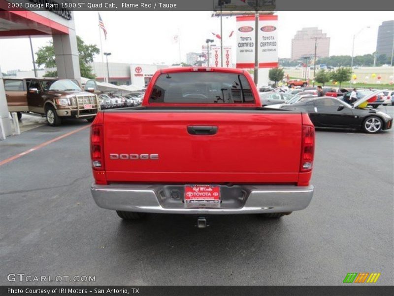 Flame Red / Taupe 2002 Dodge Ram 1500 ST Quad Cab