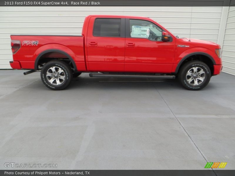 Race Red / Black 2013 Ford F150 FX4 SuperCrew 4x4