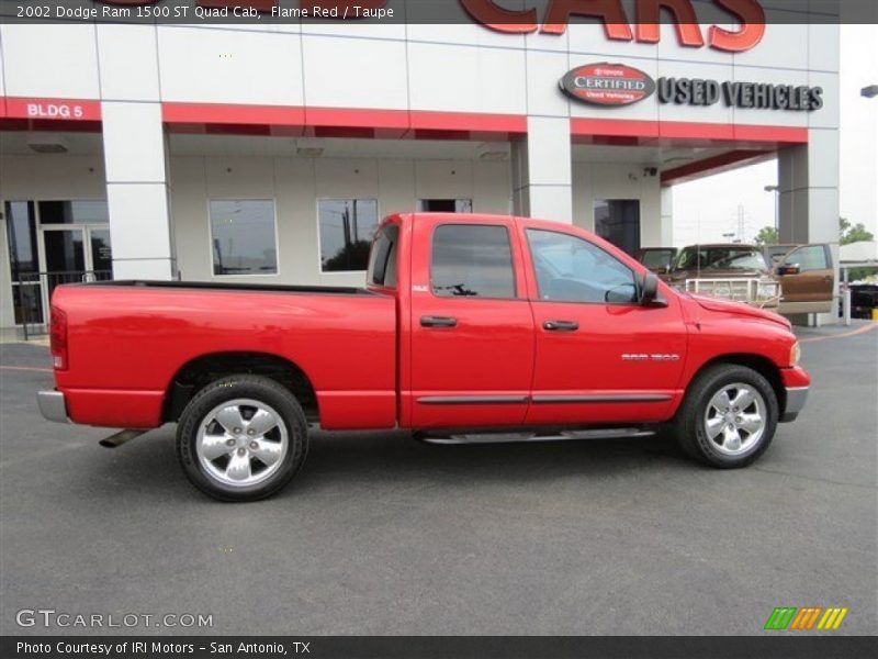 Flame Red / Taupe 2002 Dodge Ram 1500 ST Quad Cab