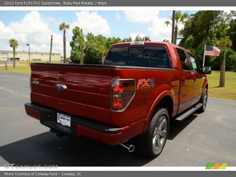 Ruby Red Metallic / Black 2013 Ford F150 FX2 SuperCrew