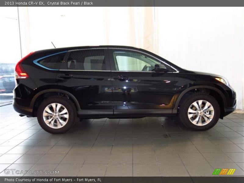Crystal Black Pearl / Black 2013 Honda CR-V EX