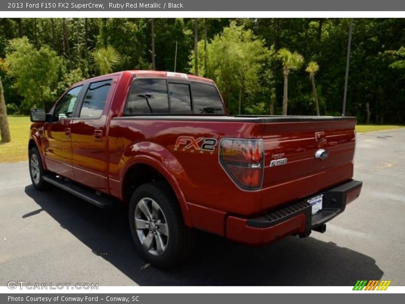 Ruby Red Metallic / Black 2013 Ford F150 FX2 SuperCrew