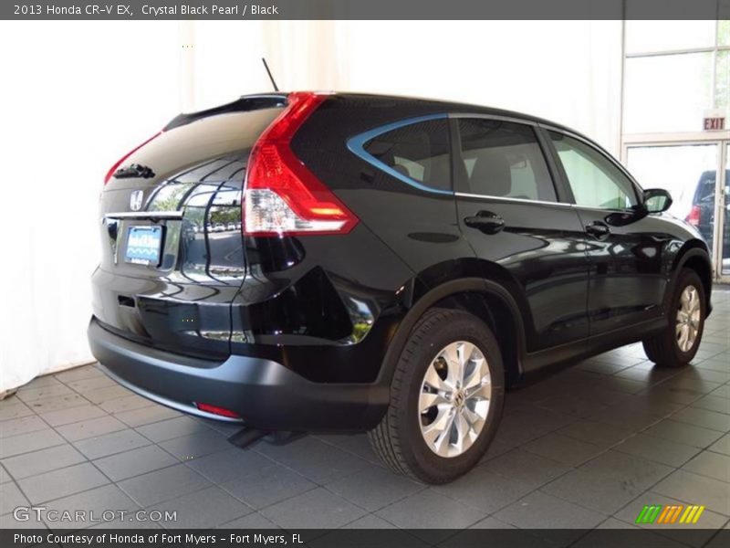 Crystal Black Pearl / Black 2013 Honda CR-V EX