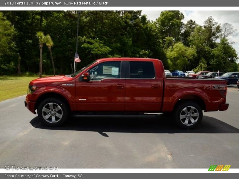 Ruby Red Metallic / Black 2013 Ford F150 FX2 SuperCrew