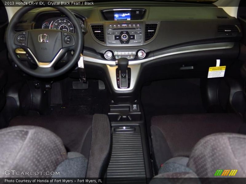 Crystal Black Pearl / Black 2013 Honda CR-V EX