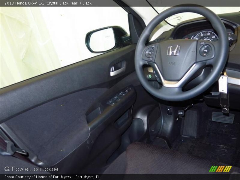 Crystal Black Pearl / Black 2013 Honda CR-V EX