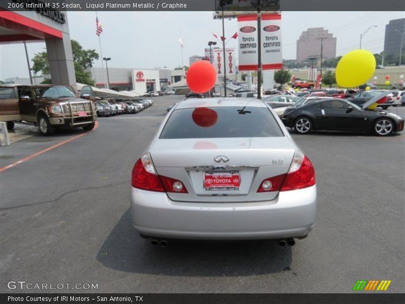 Liquid Platinum Metallic / Graphite 2006 Infiniti M 35 Sedan