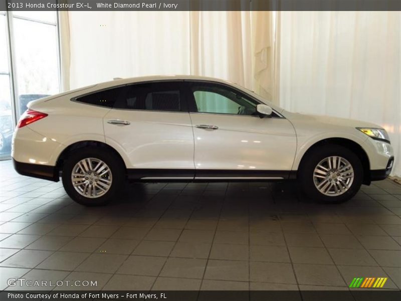 White Diamond Pearl / Ivory 2013 Honda Crosstour EX-L