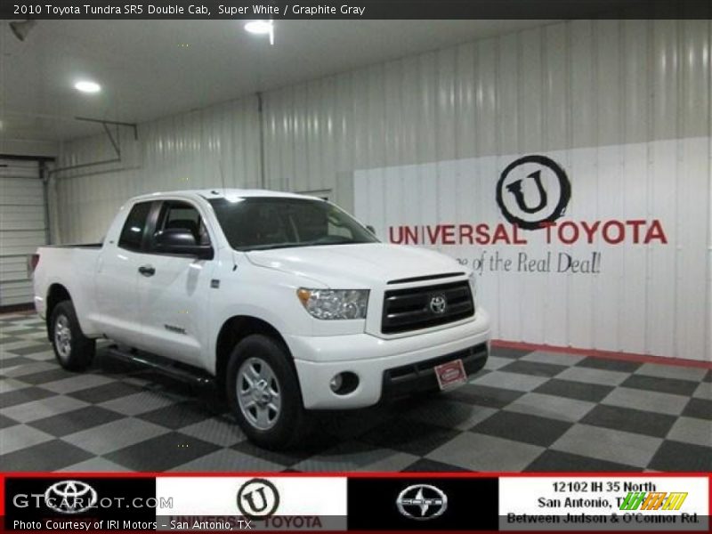 Super White / Graphite Gray 2010 Toyota Tundra SR5 Double Cab