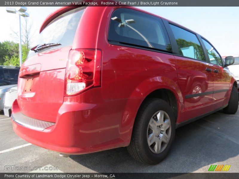 Redline 2 Coat Pearl / Black/Light Graystone 2013 Dodge Grand Caravan American Value Package