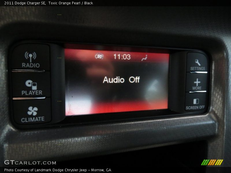 Toxic Orange Pearl / Black 2011 Dodge Charger SE