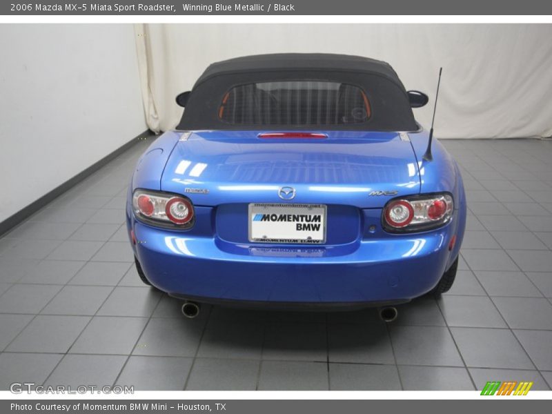 Winning Blue Metallic / Black 2006 Mazda MX-5 Miata Sport Roadster