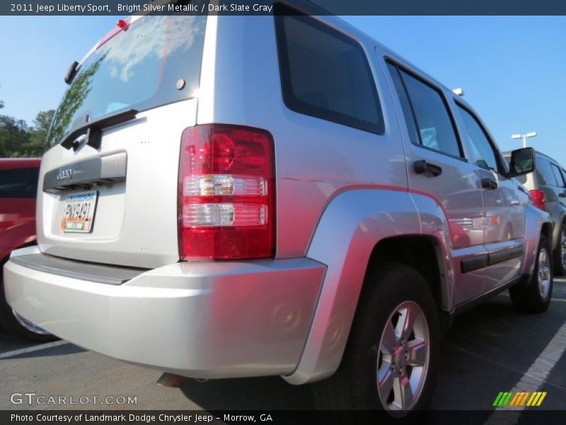 Bright Silver Metallic / Dark Slate Gray 2011 Jeep Liberty Sport
