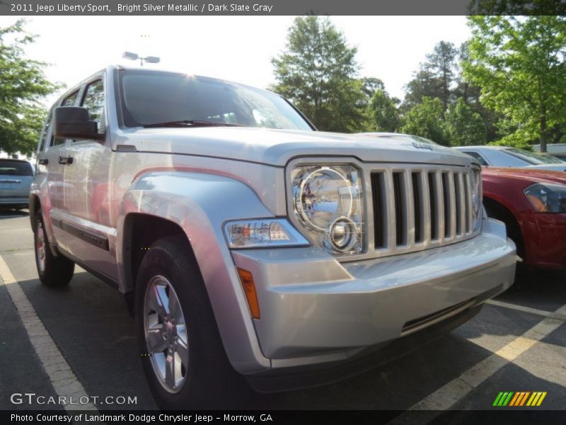 Bright Silver Metallic / Dark Slate Gray 2011 Jeep Liberty Sport