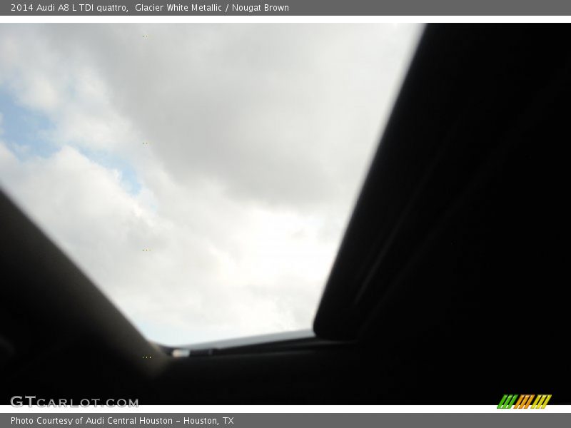 Glacier White Metallic / Nougat Brown 2014 Audi A8 L TDI quattro