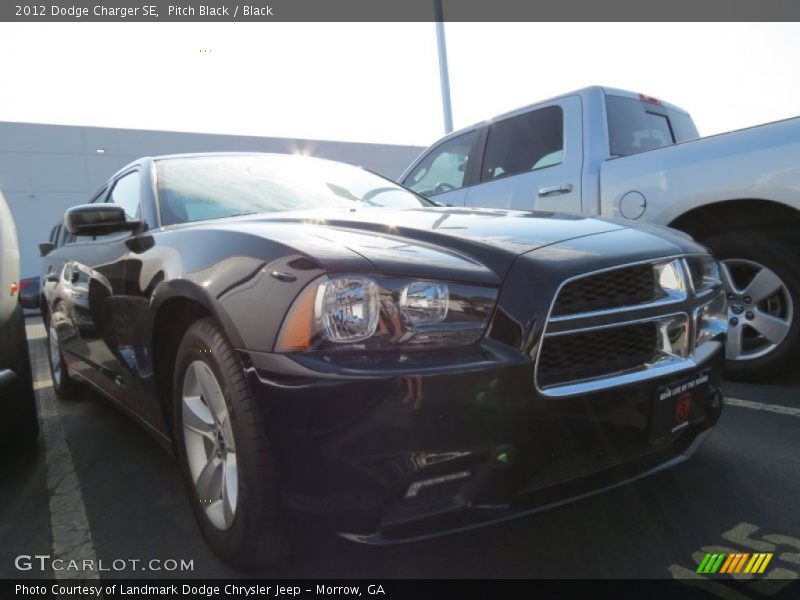 Pitch Black / Black 2012 Dodge Charger SE