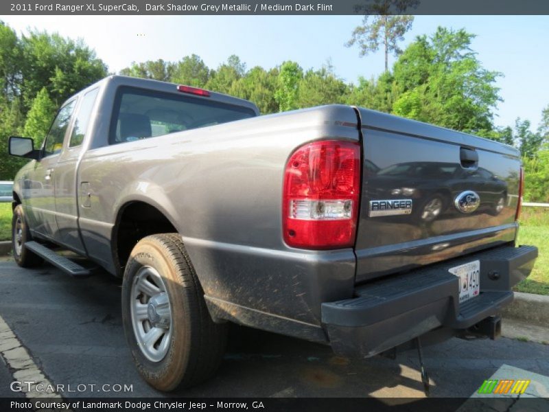 Dark Shadow Grey Metallic / Medium Dark Flint 2011 Ford Ranger XL SuperCab