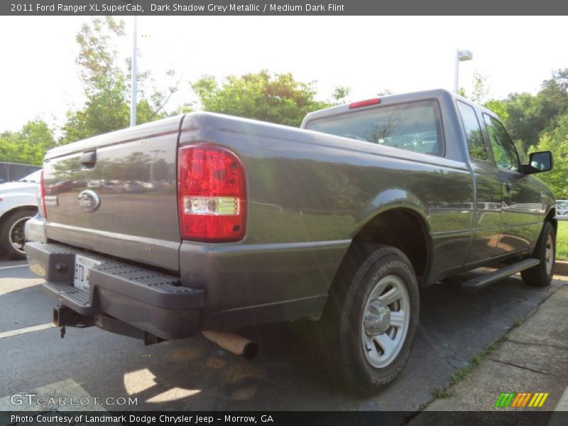 Dark Shadow Grey Metallic / Medium Dark Flint 2011 Ford Ranger XL SuperCab