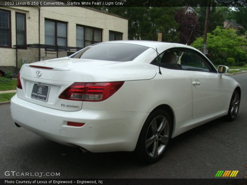 Starfire White Pearl / Light Gray 2012 Lexus IS 250 C Convertible