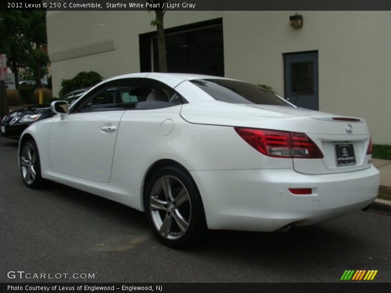 Starfire White Pearl / Light Gray 2012 Lexus IS 250 C Convertible
