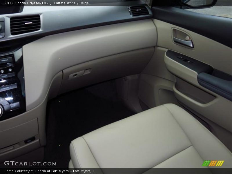 Taffeta White / Beige 2013 Honda Odyssey EX-L