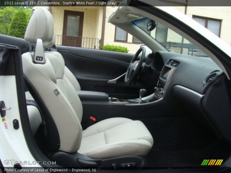 Starfire White Pearl / Light Gray 2012 Lexus IS 250 C Convertible