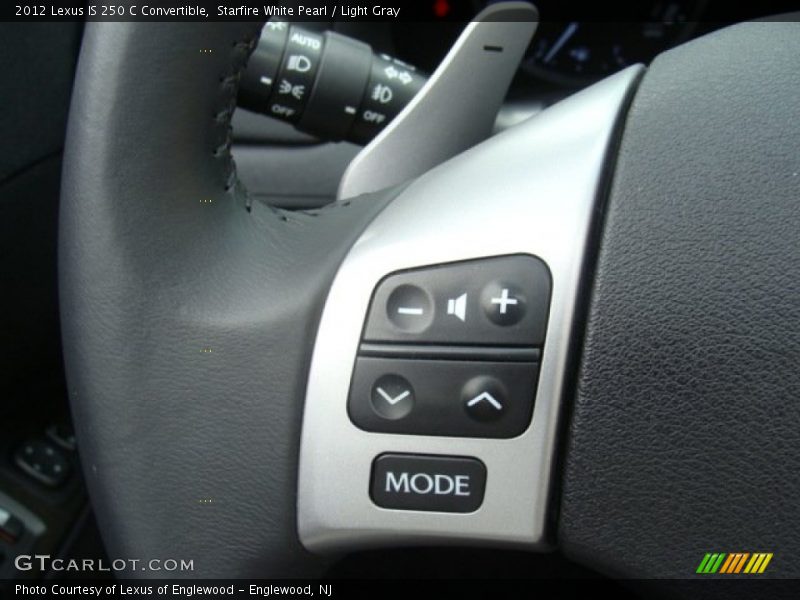 Starfire White Pearl / Light Gray 2012 Lexus IS 250 C Convertible