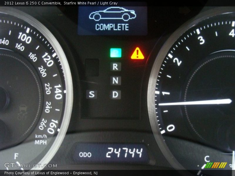 Starfire White Pearl / Light Gray 2012 Lexus IS 250 C Convertible