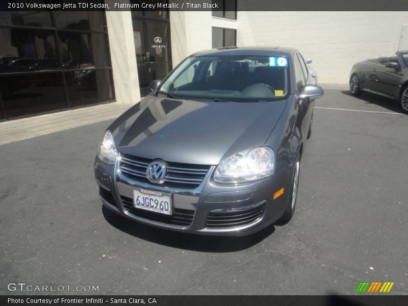 Platinum Grey Metallic / Titan Black 2010 Volkswagen Jetta TDI Sedan