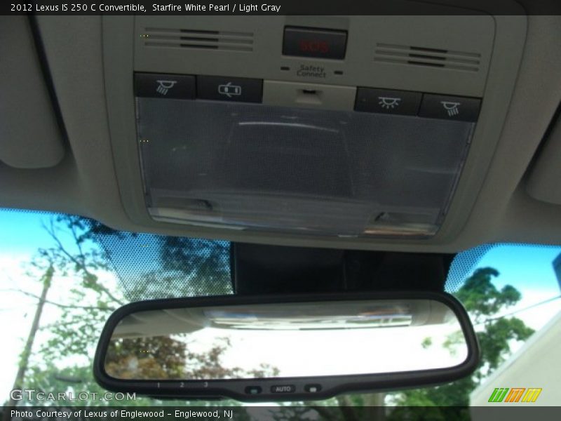 Starfire White Pearl / Light Gray 2012 Lexus IS 250 C Convertible
