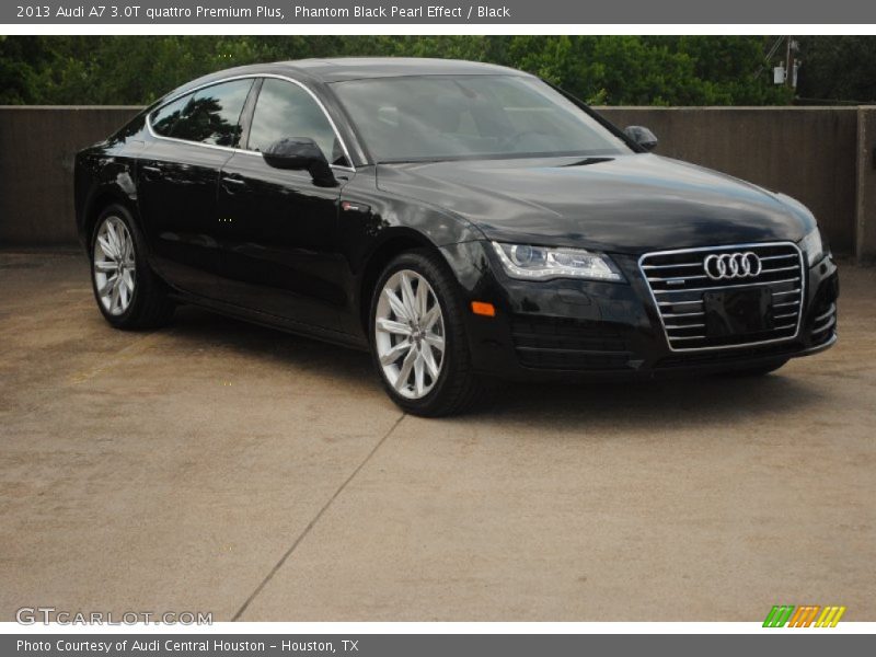 Phantom Black Pearl Effect / Black 2013 Audi A7 3.0T quattro Premium Plus