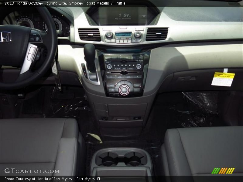 Smokey Topaz Metallic / Truffle 2013 Honda Odyssey Touring Elite