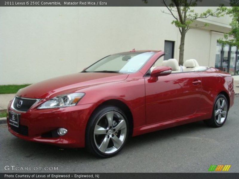 Matador Red Mica / Ecru 2011 Lexus IS 250C Convertible