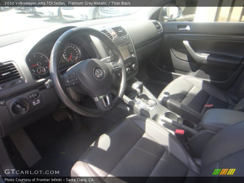 Platinum Grey Metallic / Titan Black 2010 Volkswagen Jetta TDI Sedan