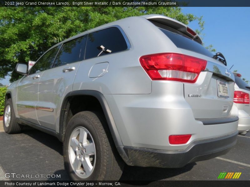 Bright Silver Metallic / Dark Graystone/Medium Graystone 2012 Jeep Grand Cherokee Laredo