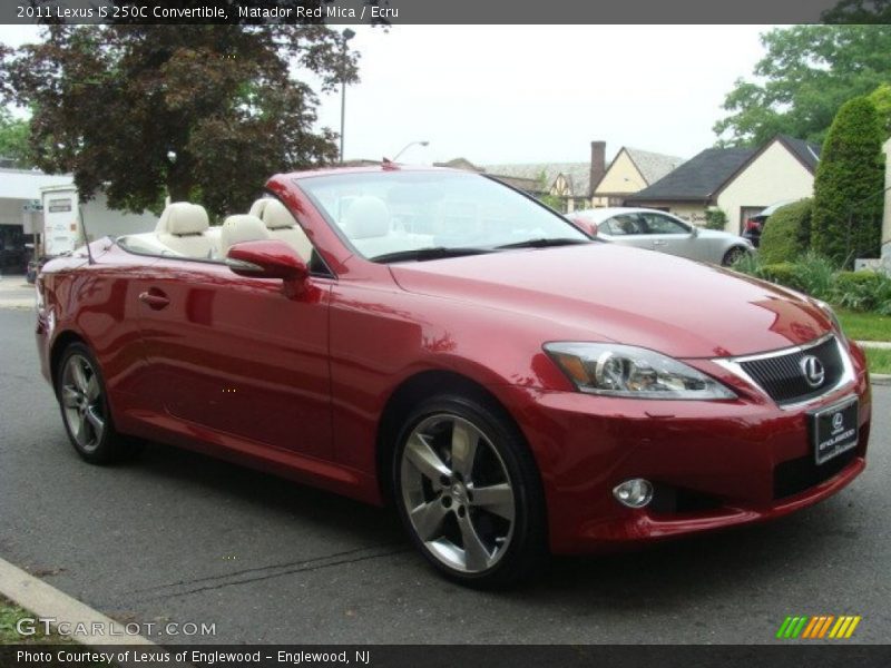 Matador Red Mica / Ecru 2011 Lexus IS 250C Convertible