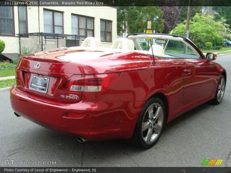 Matador Red Mica / Ecru 2011 Lexus IS 250C Convertible